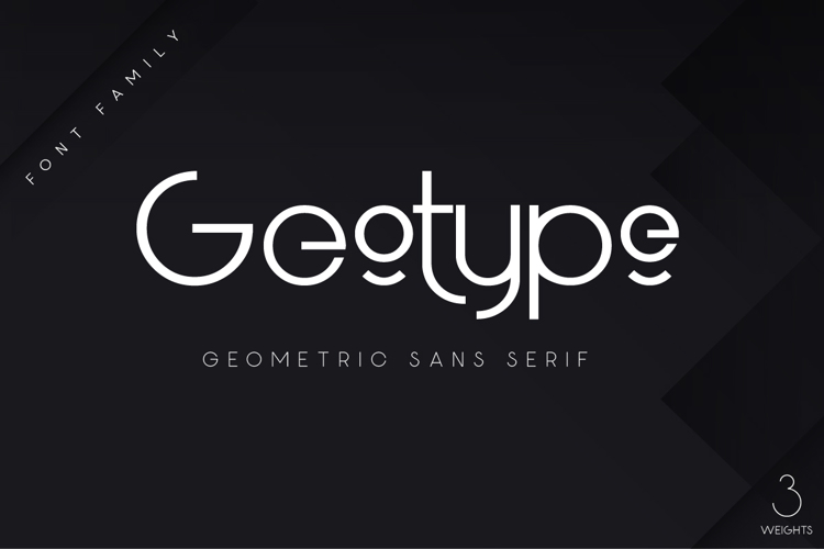 Preview of Geotype DEMO Font