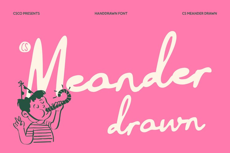 Preview of CS Meander Drawn Font