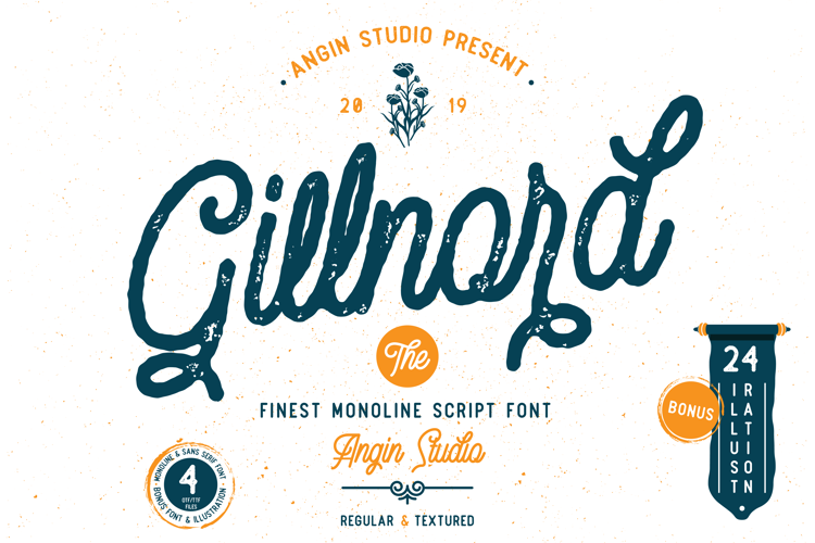 Gillnord Monoline Font