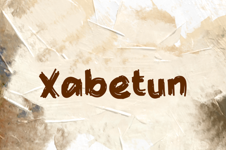 Preview of x  Xabetun Font