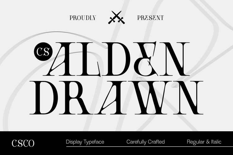 CS Alden Drawn Font