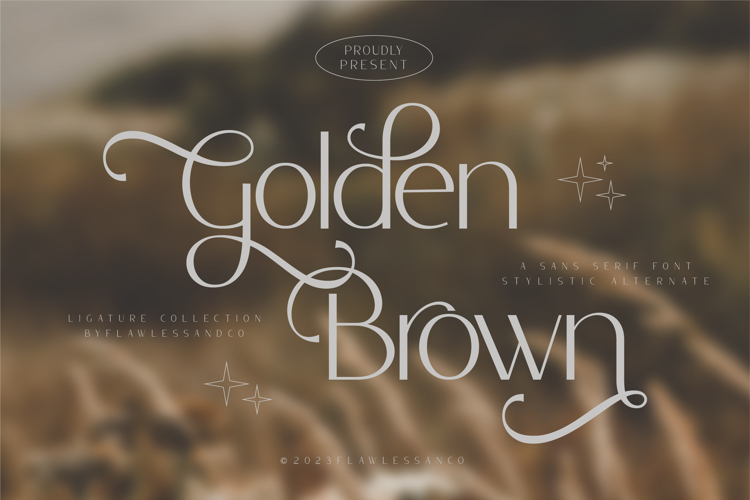 Golden Brown Font