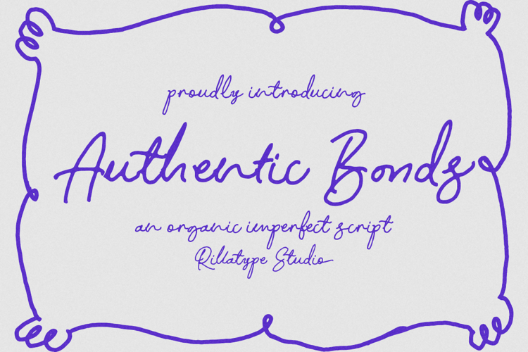 Preview of RT Authentic Bonds Font