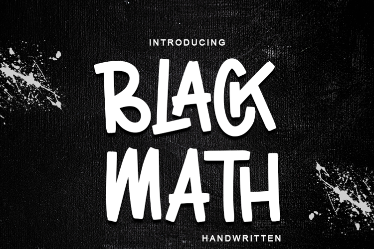 Black Math Font