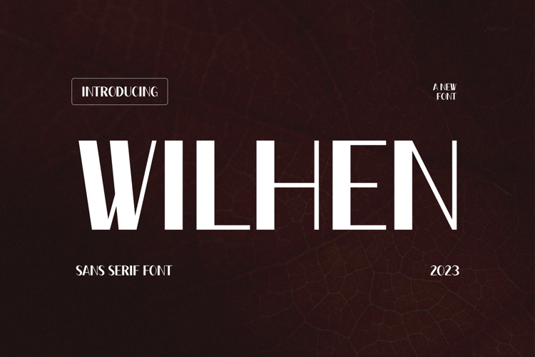 Preview of Wilhen Font