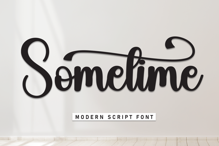 Preview of Sometime Font