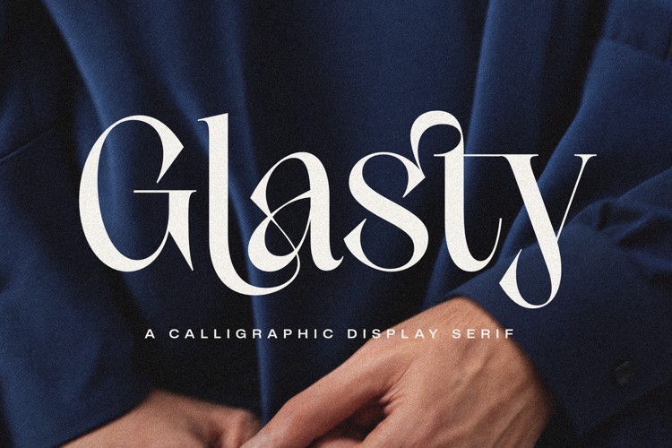 Preview of Glasty Font