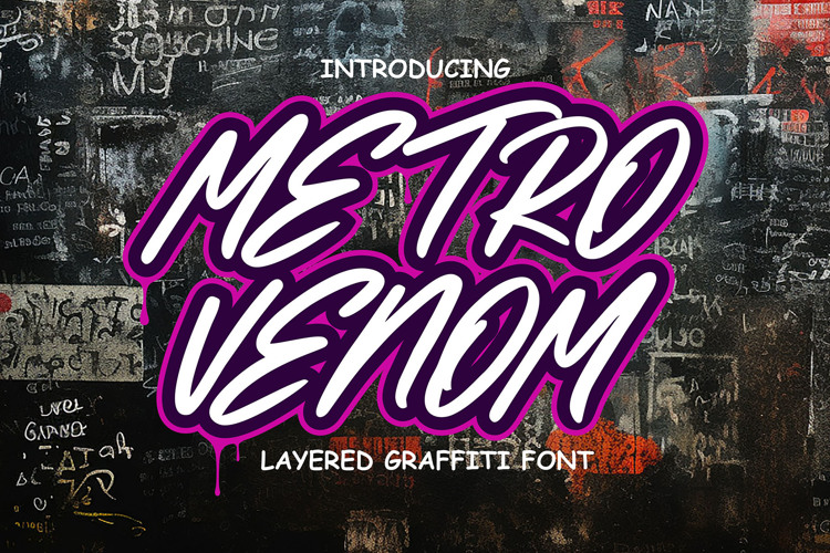 Preview of Metro Venom Font