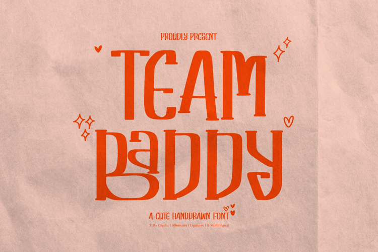 Preview of Team Baddy Font