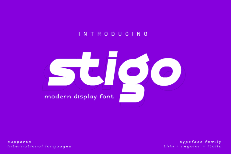 Stigo REG PERSONAL Font