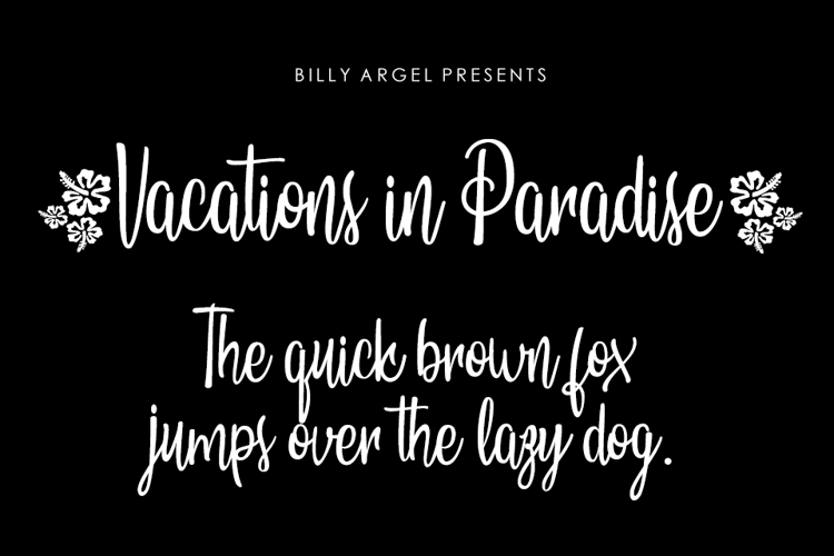 Vacations in Paradise Font
