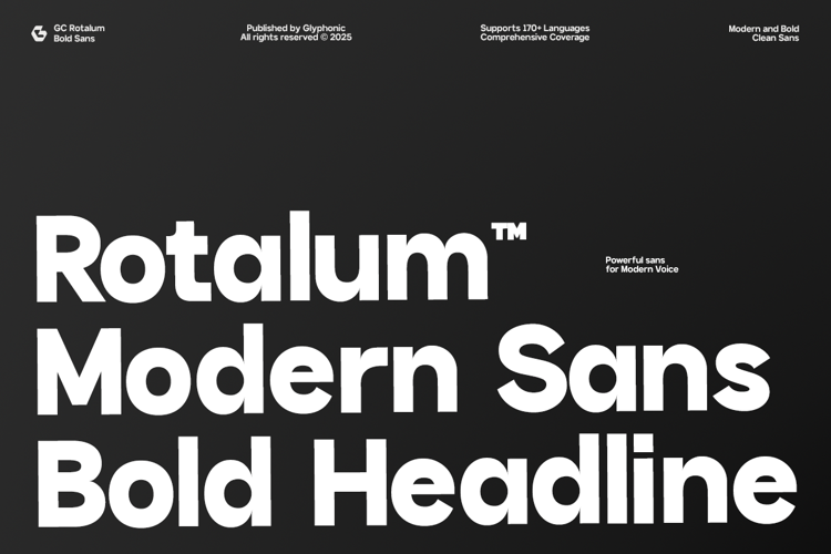 Preview of GC Rotalum Font