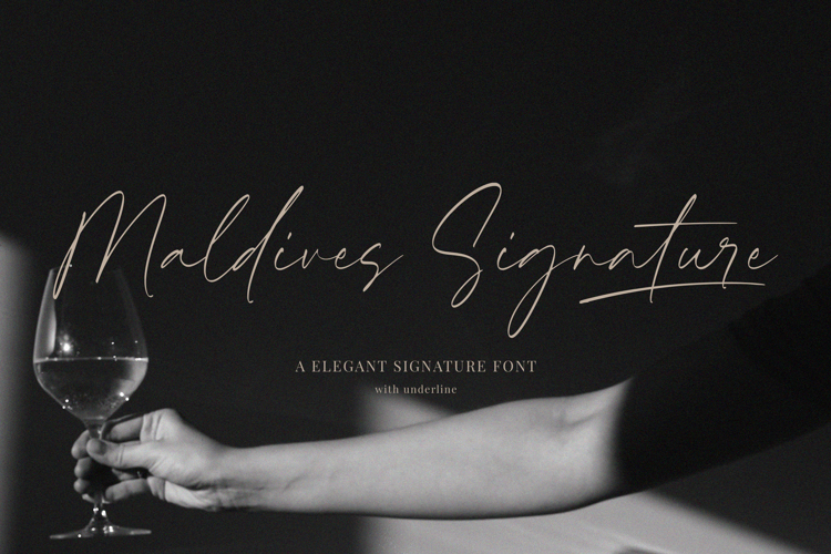 Maldives Signature Font