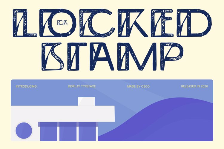 Preview of CS Locked Stamp Font