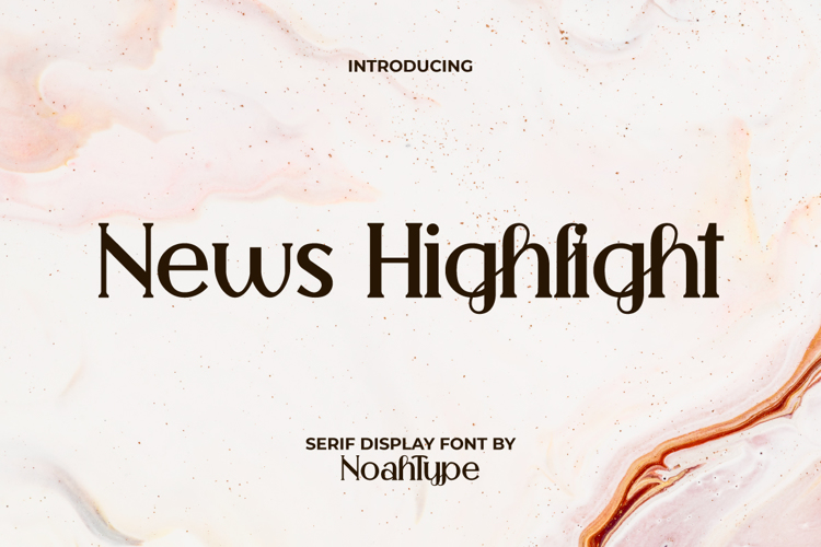 News Highlight Font