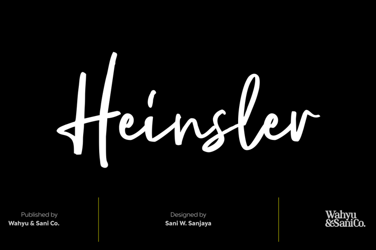 Heinsler Font
