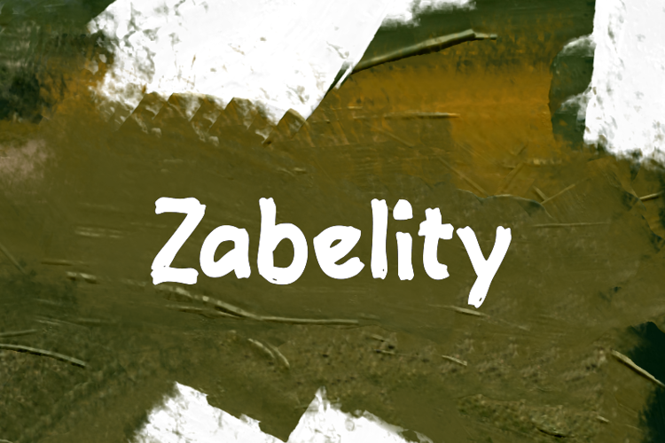 Preview of z  Zabelity Font