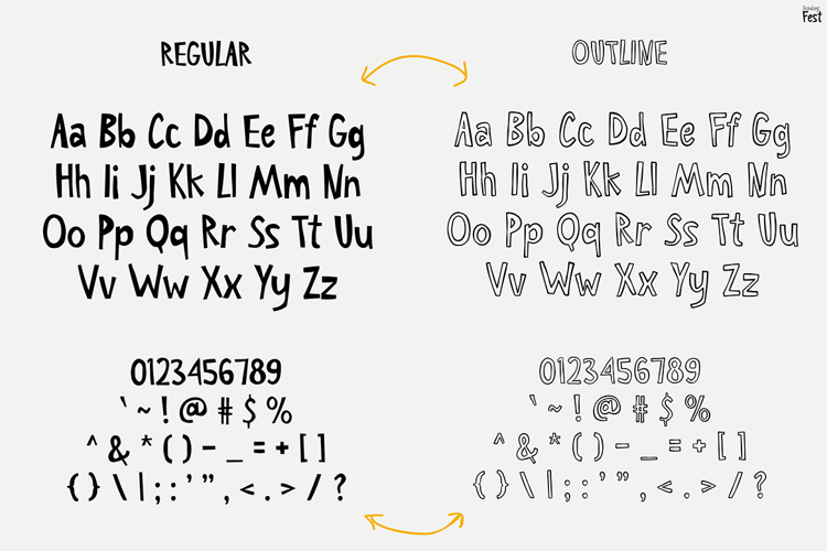 Preview of Sunday - Fest Font