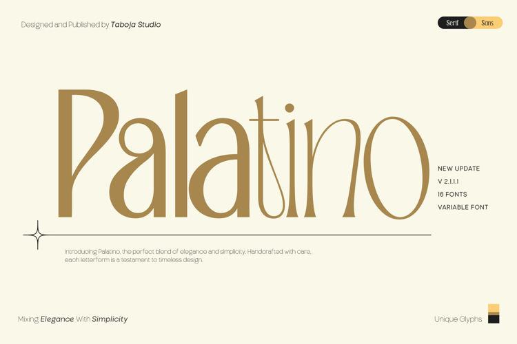 Preview of TBJ Palatino Font