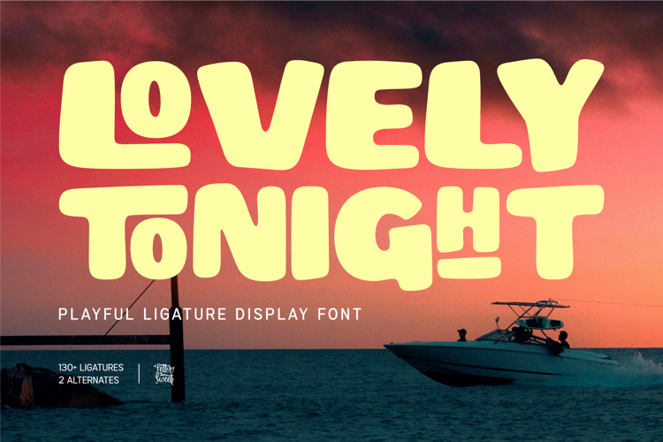 Preview of Lovely Tonight Font
