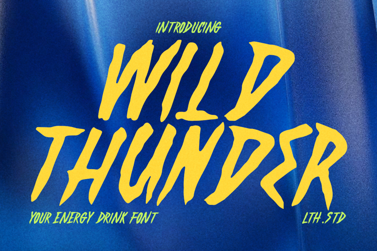 Preview of Wild Thunder Font