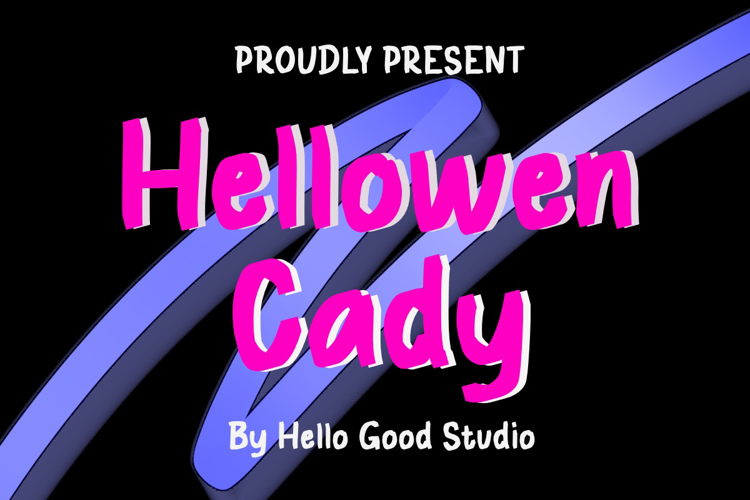 Preview of Hellowen cady Font