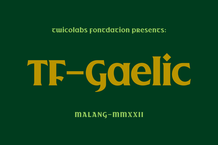 TF - Gaelic DEMO Font