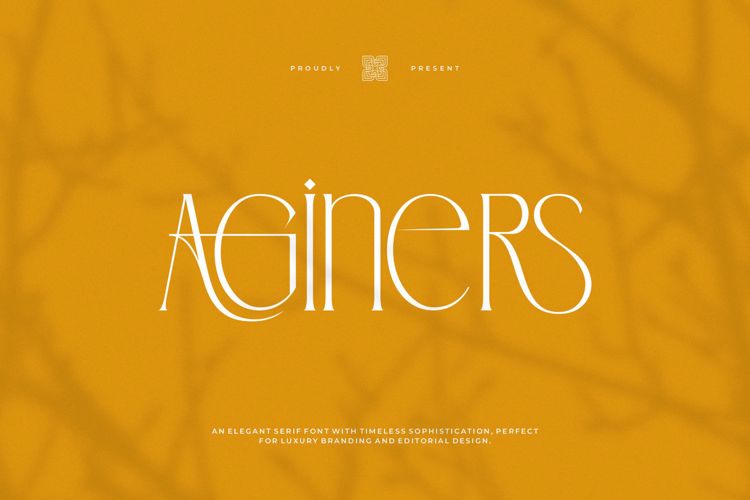 Preview of Aginers Font