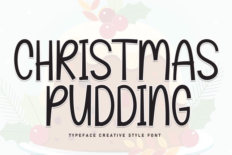 Christmas Pudding Font