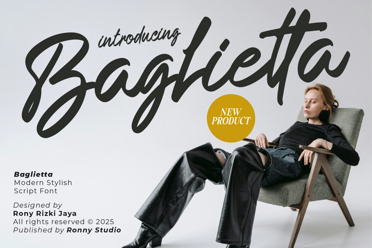 Preview of Baglietta Font