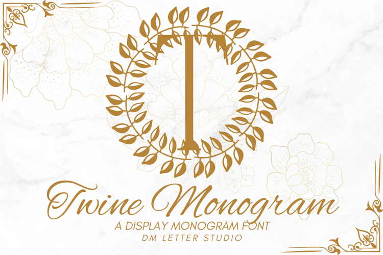 Preview of Twine Monogram Font