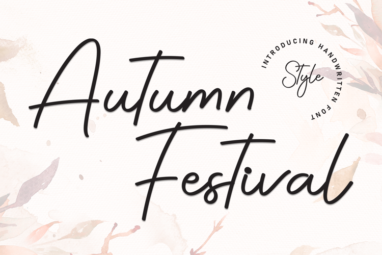 Preview of Autumn Festival Font