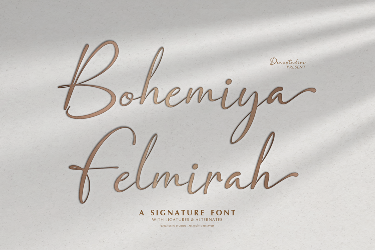 Bohemiya Felmirah Font