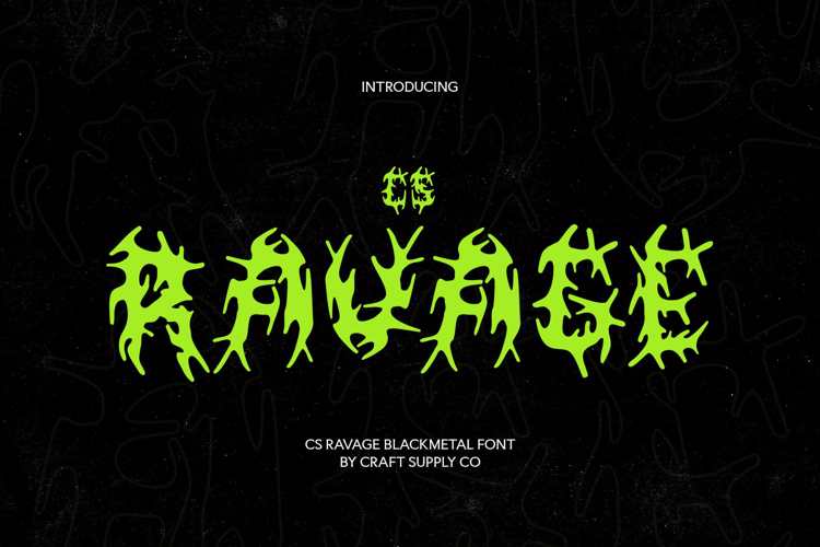 Preview of CS Ravage Font