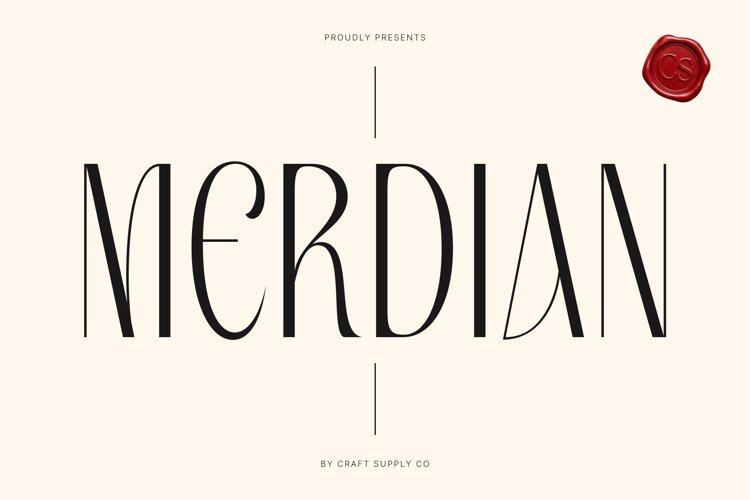 Preview of CS Merdian Font
