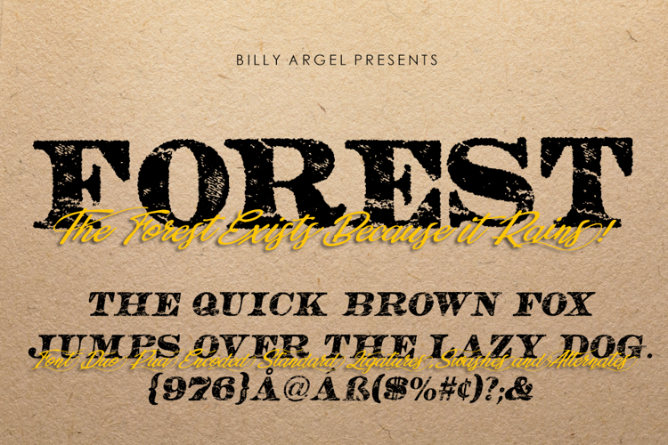 FOREST ITALIC Font