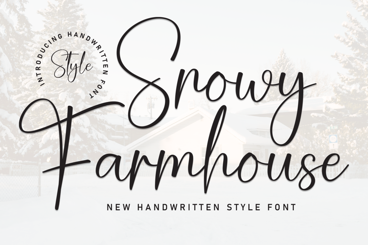Preview of Snowy Farmhouse Font