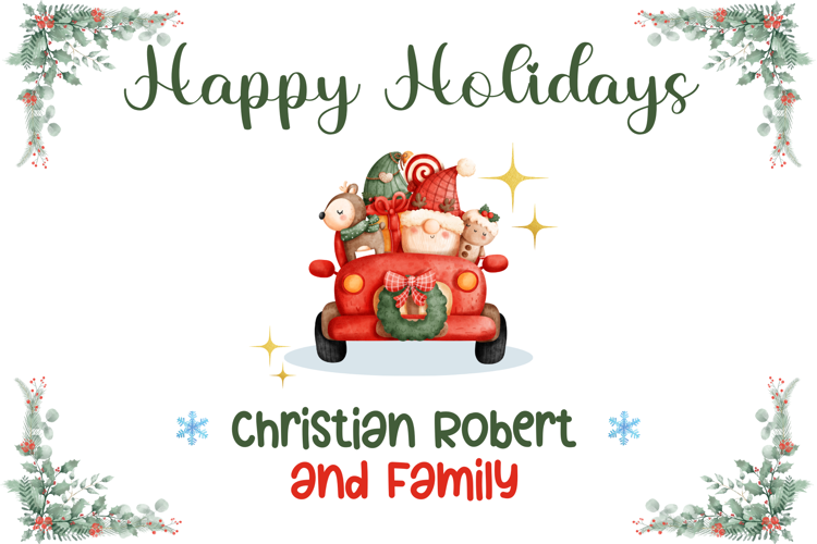 Preview of New Christmas Three Font