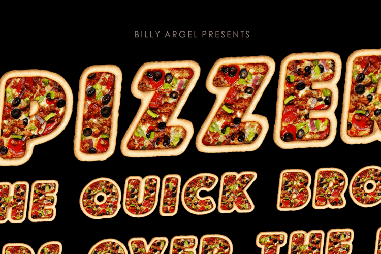 PIZZERIA Font