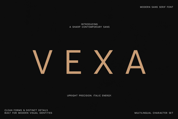 Preview of Vexa Font