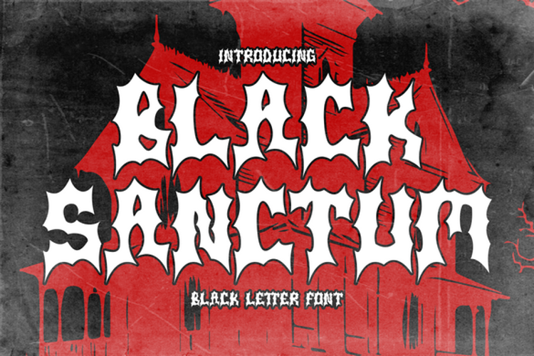 Preview of Black Sanctum Font