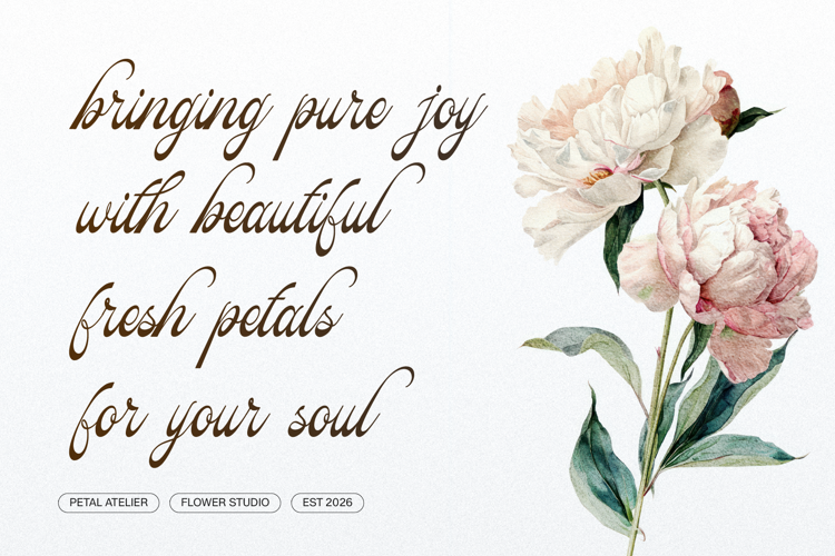 Preview of Pitholica Delicate Font