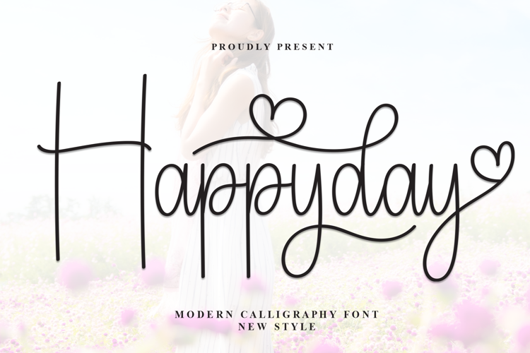 Preview of Happyday Font