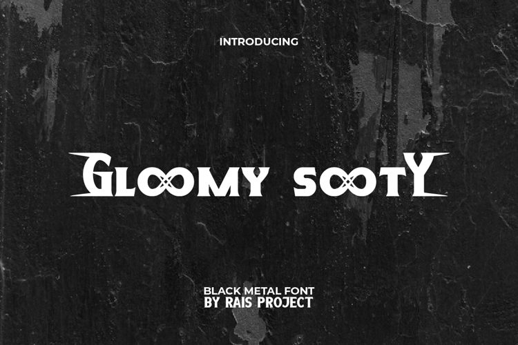 Preview of Gloomy Sooty Font