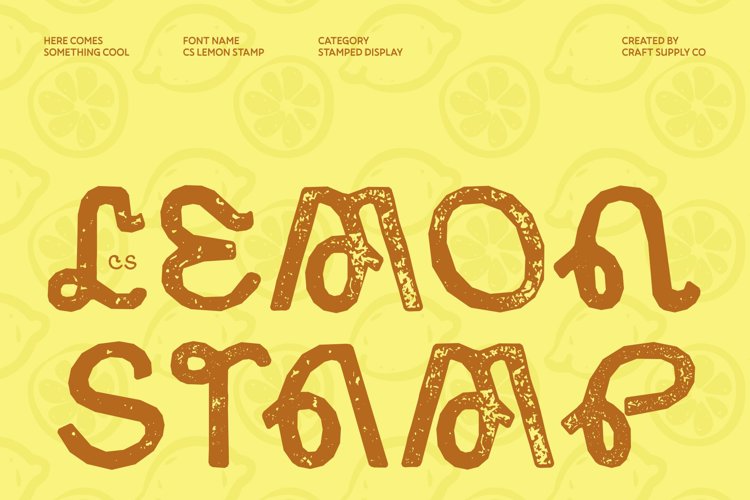 Preview of CS Lemon Stamp Font