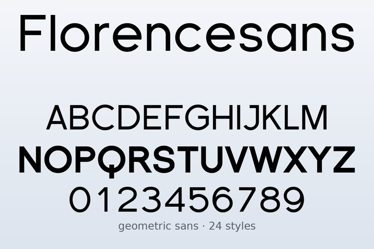 Preview of Florencesans Font