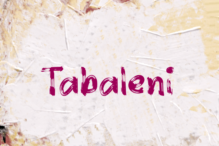t Tabaleni Font