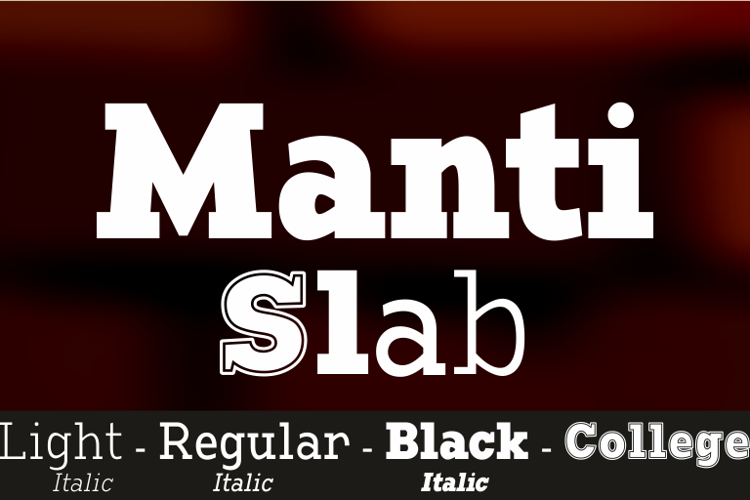 Manti Slab Font