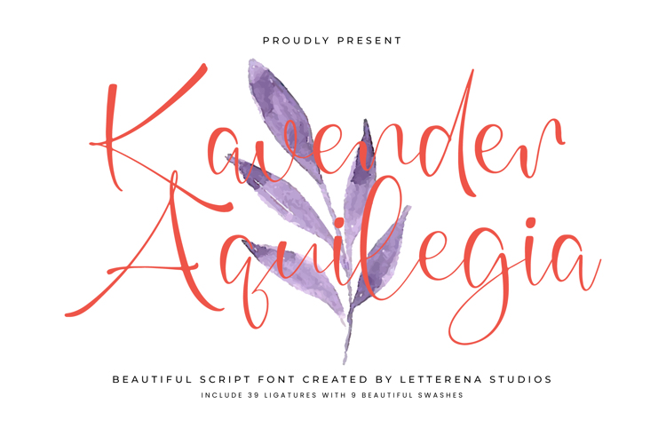 Kavender Aquilegia VERSION Font