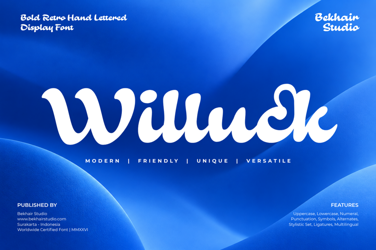 Preview of Willuck Font